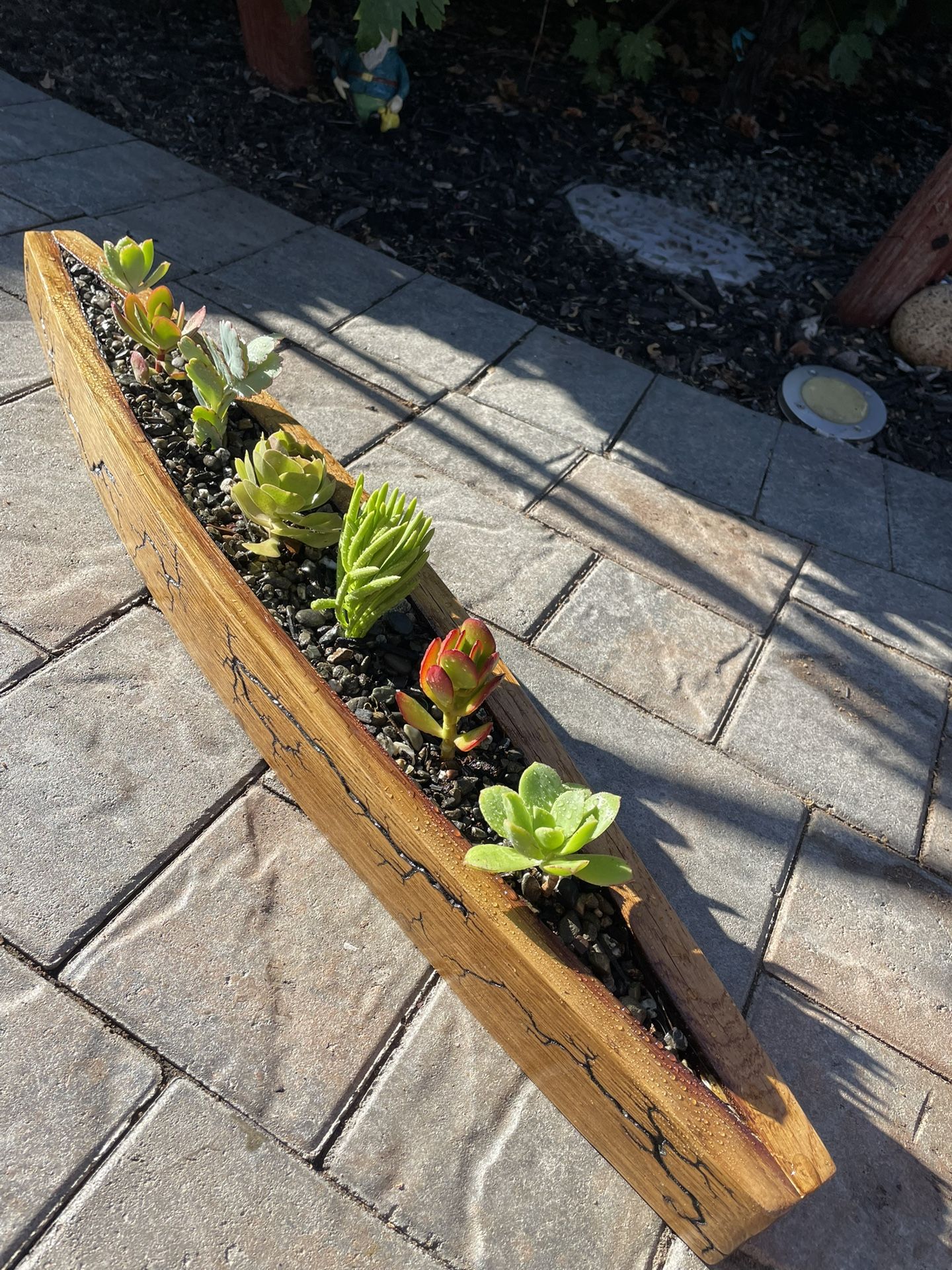 Fractal Burn Stave Planter