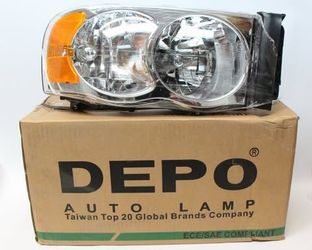 Depo Front Right Headlight For 2002-2004 Dodge Ram 1500 Pickup Truck