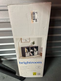 Brightroom 6 Cube Storage Shelf BLACK