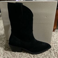 Black Suede Boots