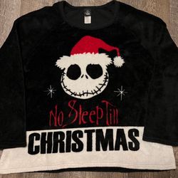 Disney Nightmare Before Christmas Womens Fleece Crewneck Sweater Size 2X
