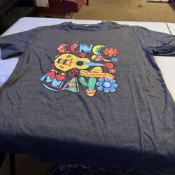 Cinco De Mayo - Size L - Adult T Shirt 