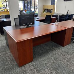 Office Desk With File Cabinet