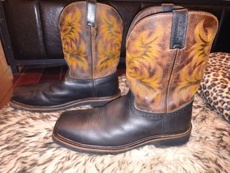 Justin's Men's Square Composite Toe Justin's men's Square Composite Toe Work Boot's Size 13 EE