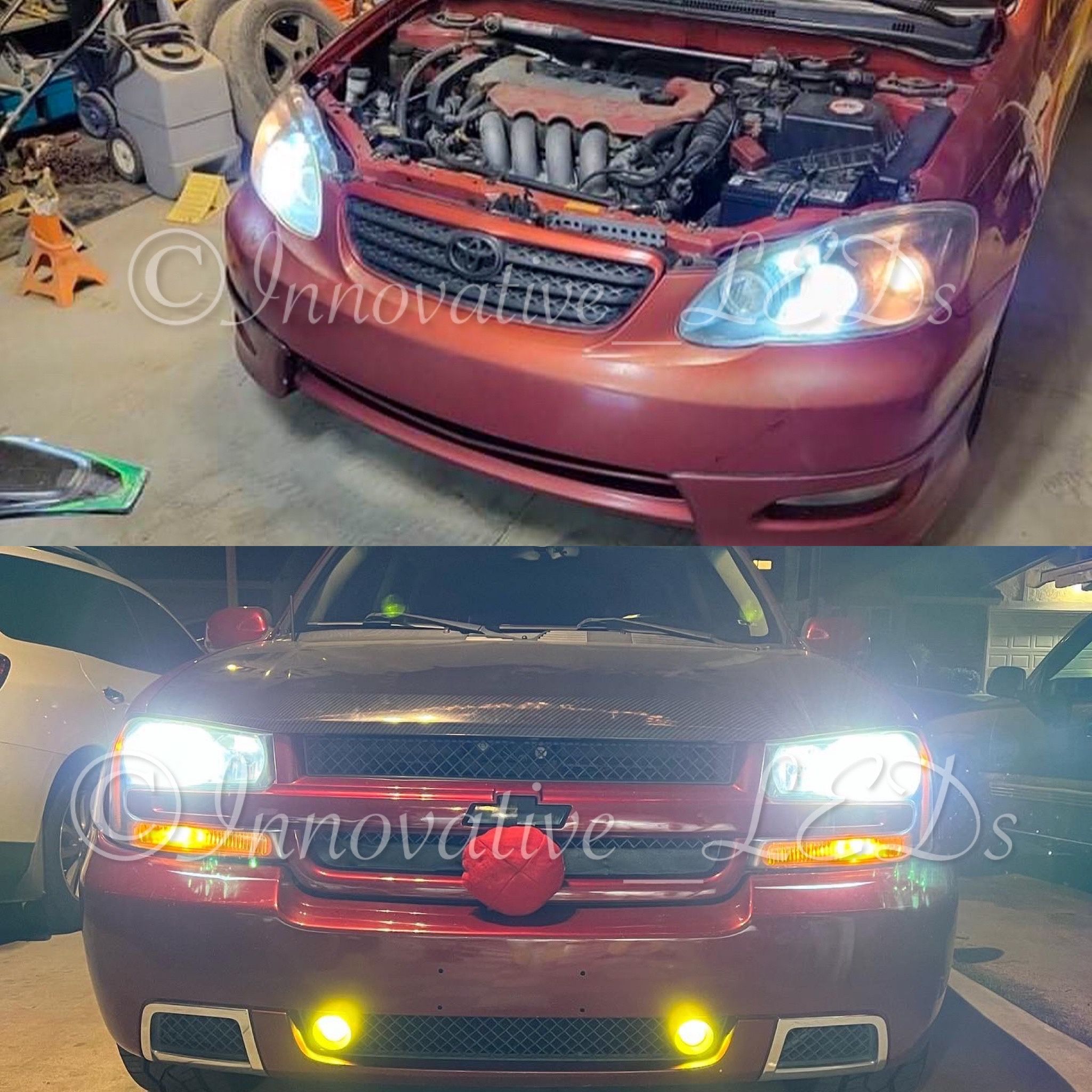 Led Headlights Size 9007 Luces 6000k Bright Glacier White