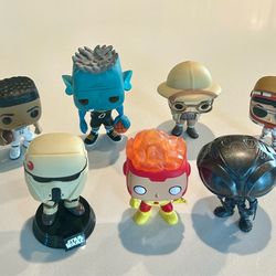 Funko Pop Lot – NBA, Star Wars, + More (8 Figures)