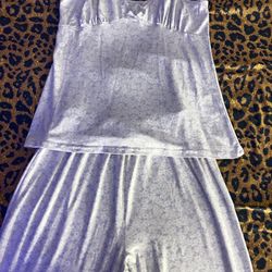 Purple flower pyjama set