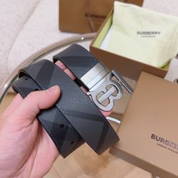 Burberry Men’s Belt With Box New 