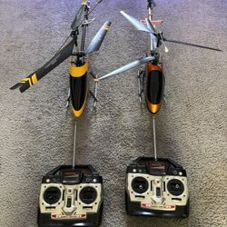 2 RC Helicopters