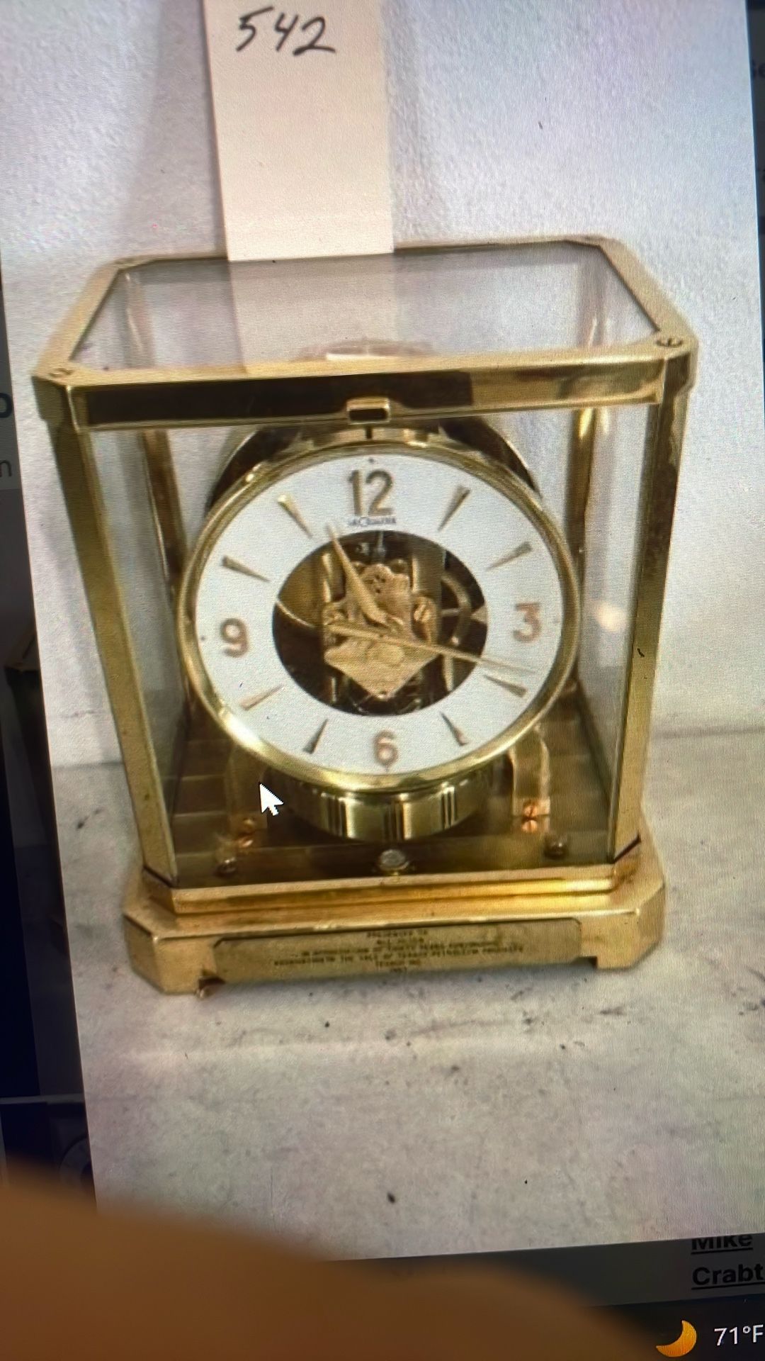 Commemorative Clock From Texaco Petroleum