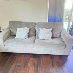 set of 1 small sleep sofa bed , , two  small  chairs  and coffe table !