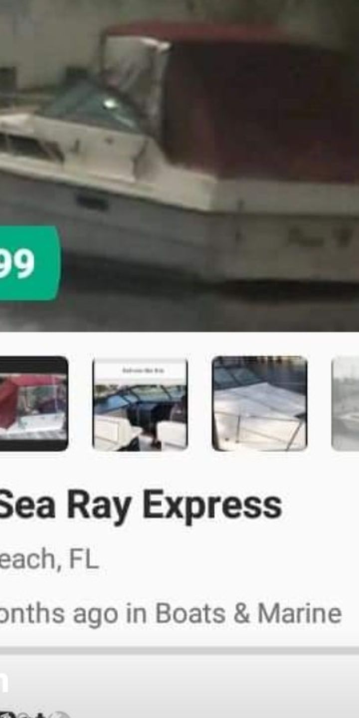 Photo Sea Ray Express 34 Feet Excellent Condition Twin Diesels