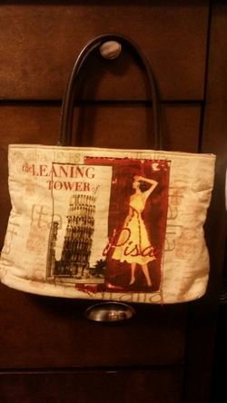 Leaning tower of Pisa purse new
