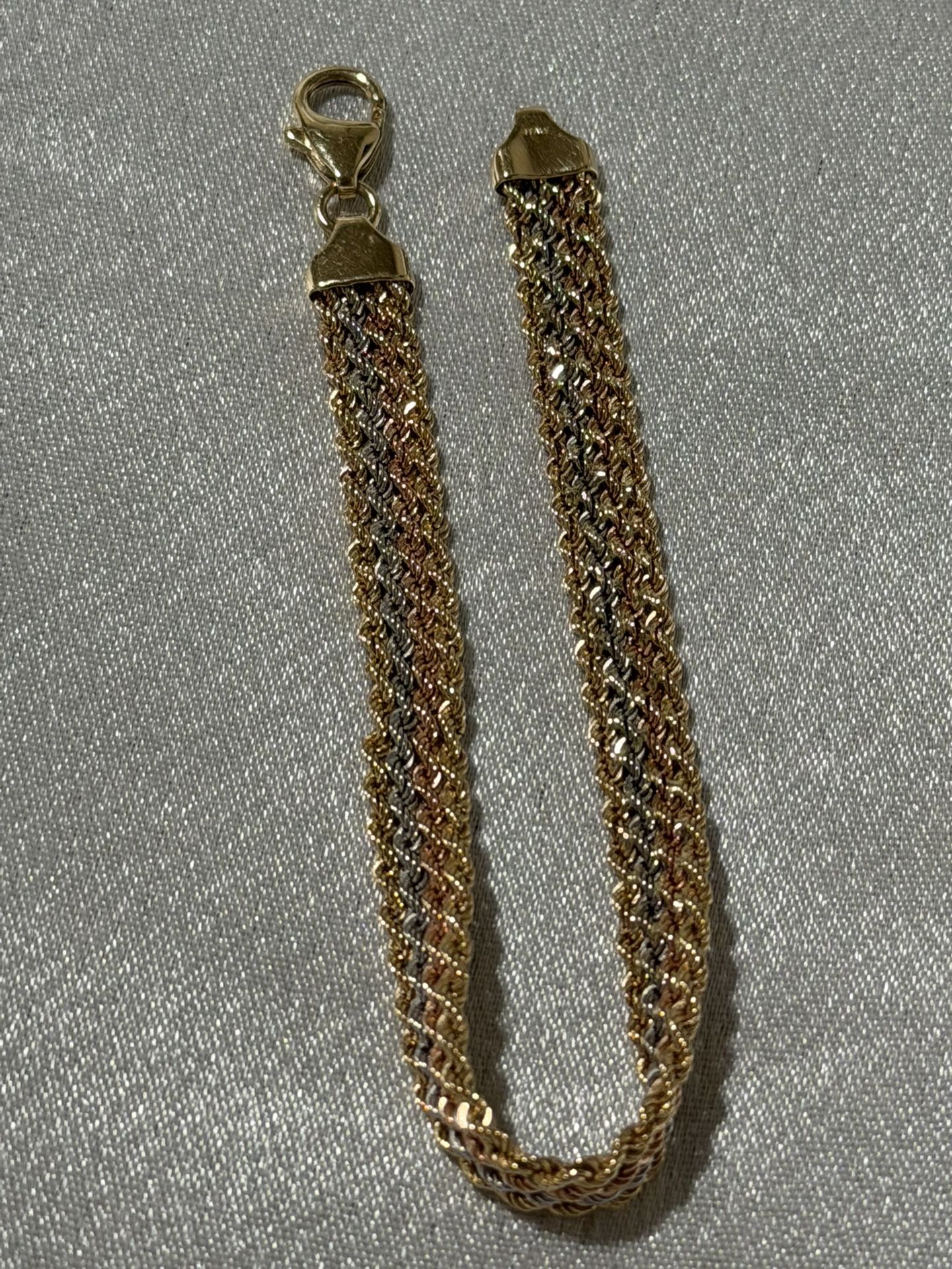 14K Tri-Color Gold Bracelet