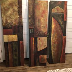 3 Oil Painting Great Condition