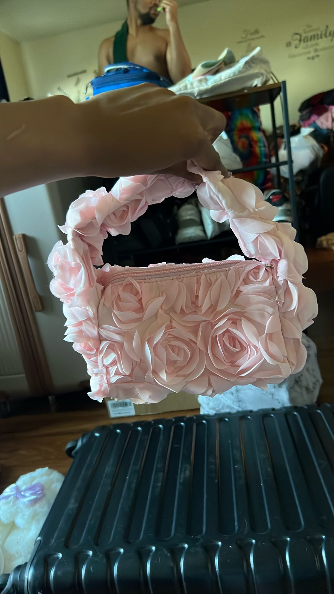 Pink Flower Purse 