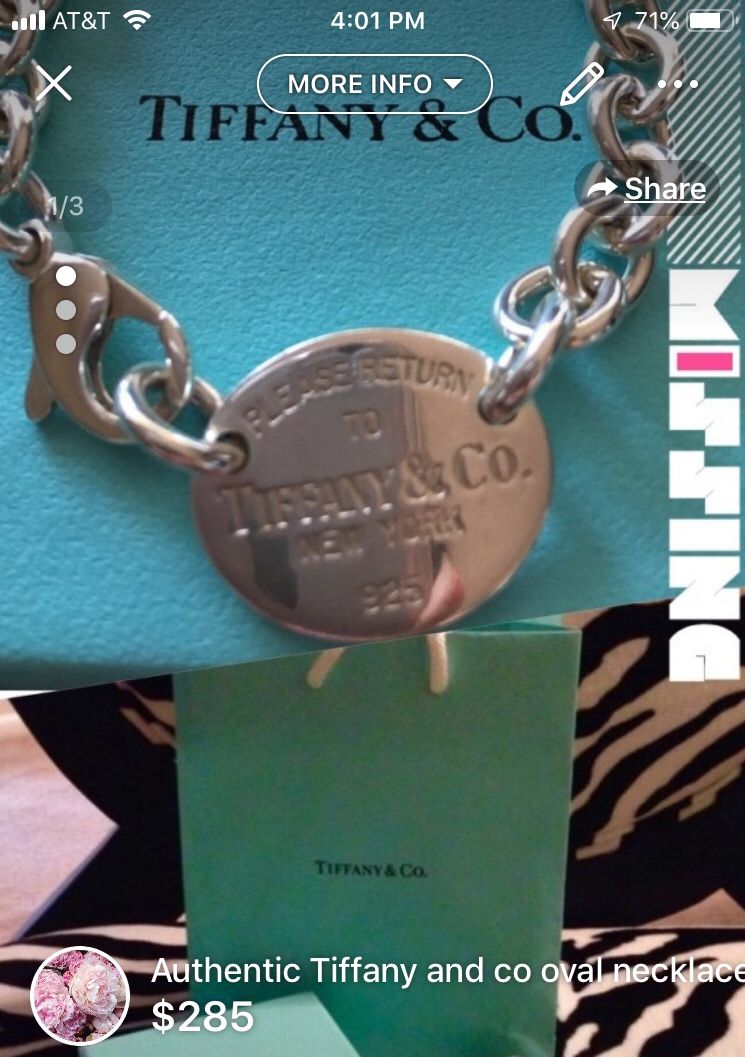 Authentic Tiffany & co necklace