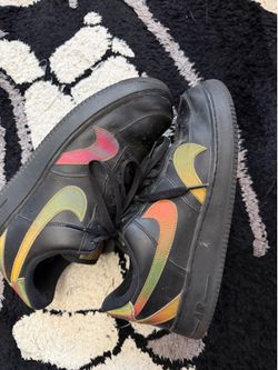 BLACK REFLECTIVE NIKE AIR FORCE 1