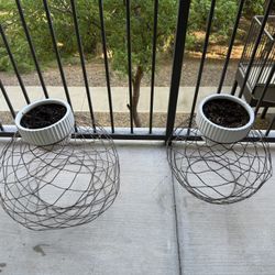 Set Of Planters with Pots