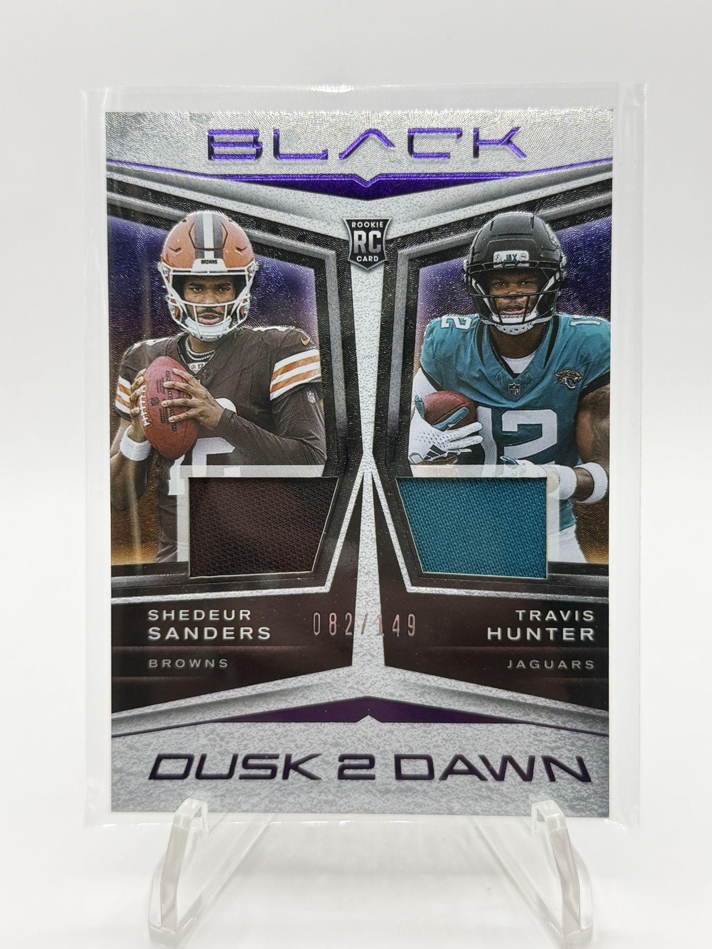 2025 Panini Black Shedeur Sanders Travis Hunter Dual Patch Numbered /149