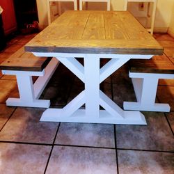 Coffee Table With Mini Benches