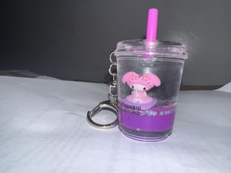Hello Kitty & Friends Bubble Tea (My Melody) Keychain