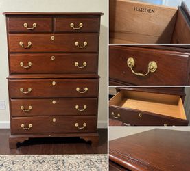 Vintage Harden 7-Drawer Tall Dresser / Chest $200