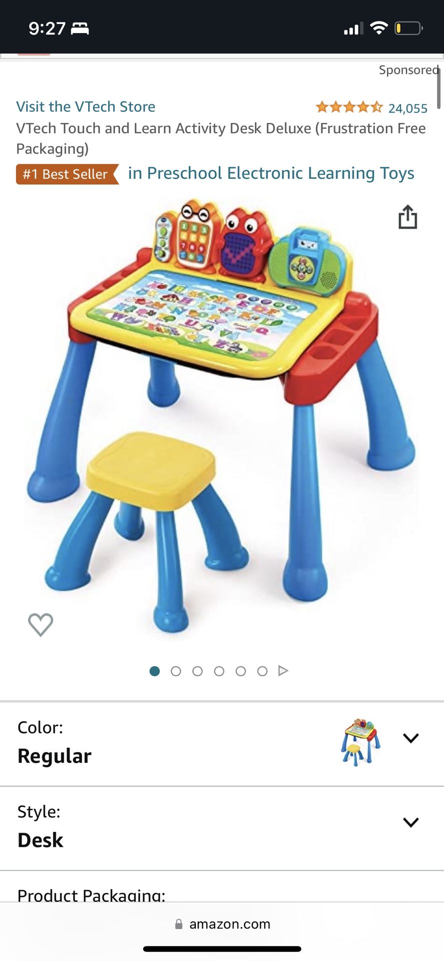 V Tech Touch and Learn Activity Desk Deluxe