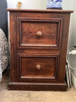 Matching Wooden Bedside Tables