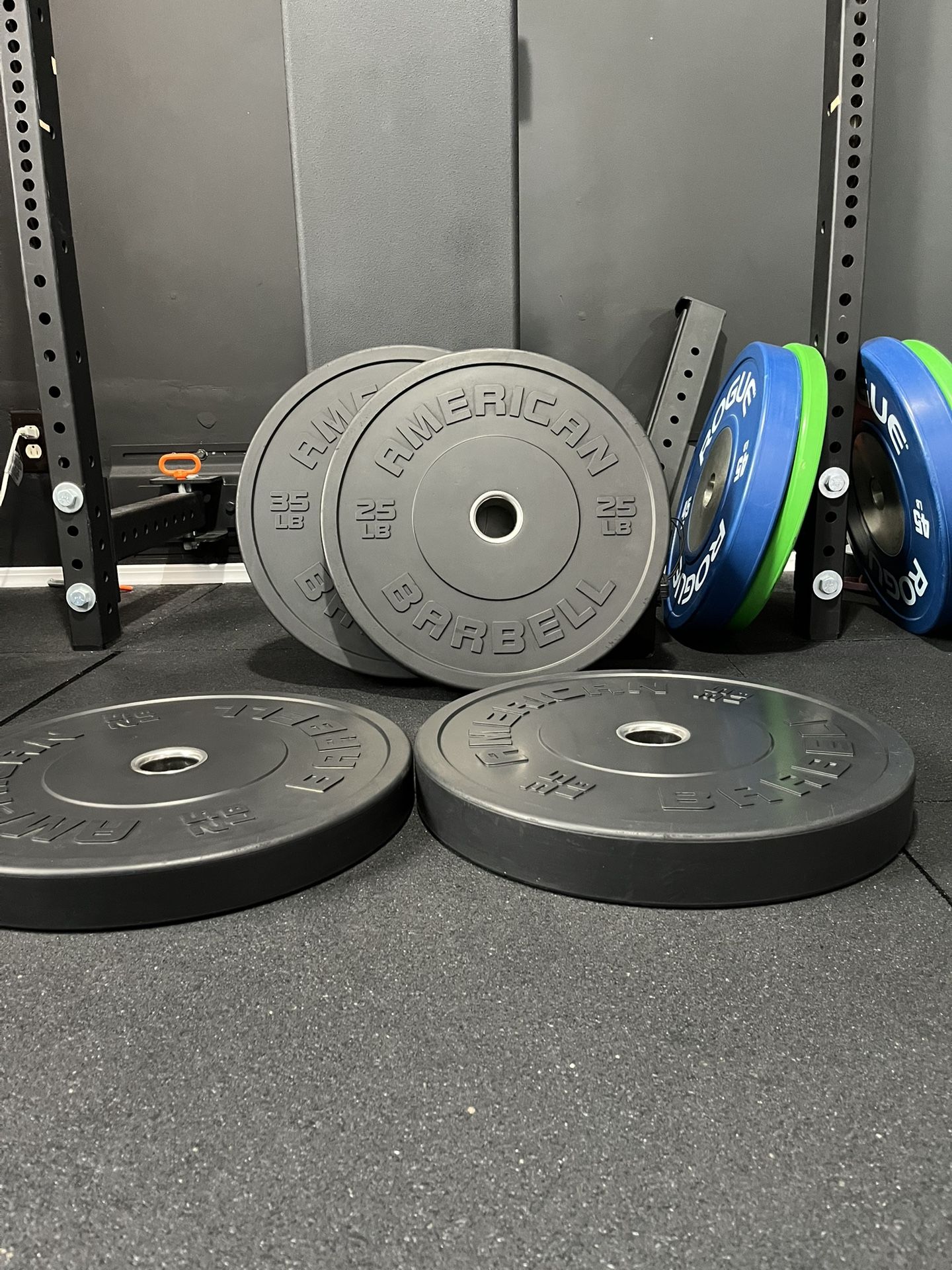 American Barbell Black LB Sport Bumper Plates