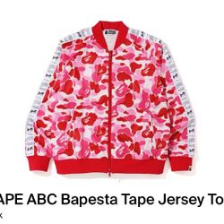 BAPE ABC Bapesta Tape Jersey Top Pink