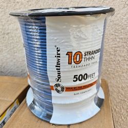 SOUTHWIRE 500 FT 10 AWG BLUE STRANDED COPPER THHN WIRE