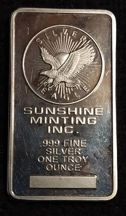 Sunshine Mining Fly Eagle 1 Troy Oz Fine Silver