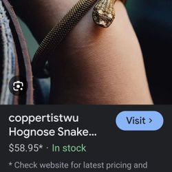 Copper Snake Bracelet 