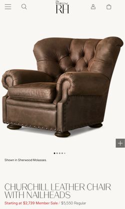 Restoration hardware Churchill chair