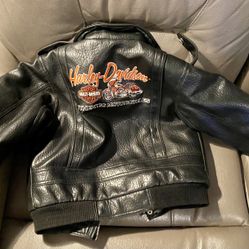 Boys leather biker Jacket 