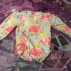 Posh Peanut Baby Girls 6-12 Months Margot Sadie Long Sleeve Rashguard 