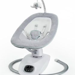 Momcozy CocoSway Baby Swing for Infants to Toddler, 3D-Motion Electric Baby Swing with 6 Motions & 4-Speeds, Remote Control