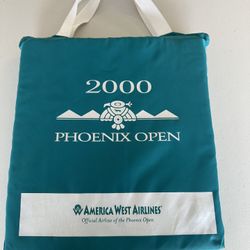Vintage Phoenix Open Golf America West Airlines Seat Cushion 2000 Sponsor