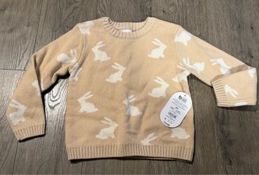 Wonder Nation Bunny Sweater Size 3T New