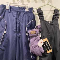 KIDS/CHILDRENS SNOW PANTS/KIDS SNOW BIBS/KIDS SNOW GLOVES $5-$20