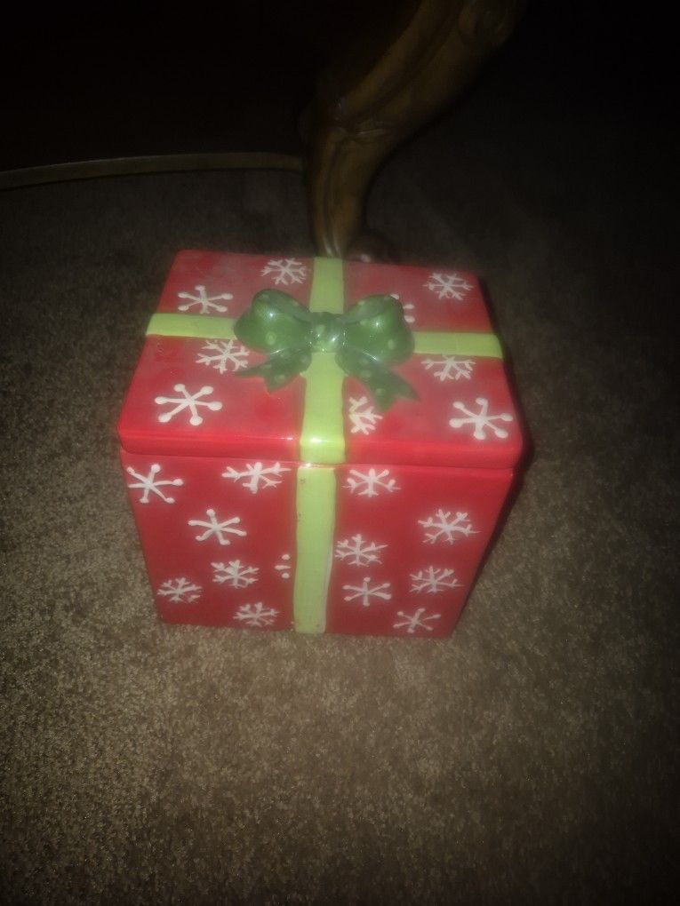 Ceramic Christmas Cookie Jar