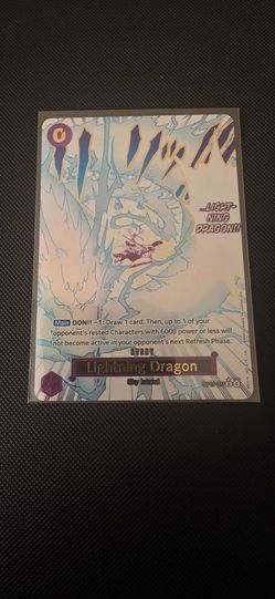 One piece Lightning Dragon Alternate art OP15