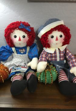 Raggedy Ann and Andy handmade dolls