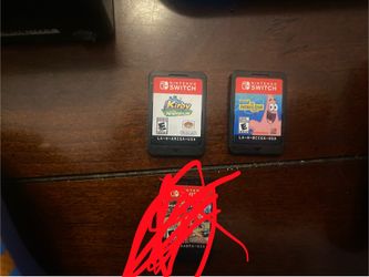 Kirby and Patrick switch video games