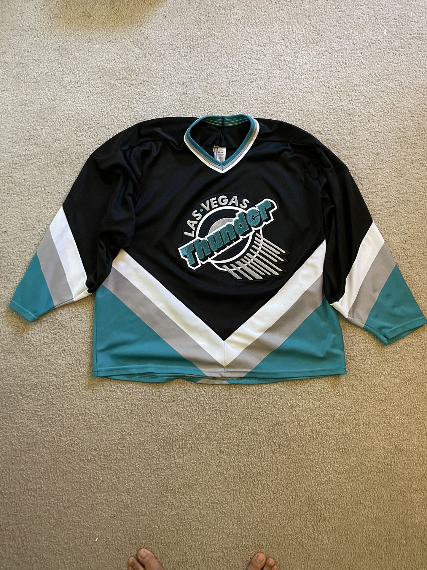 Vintage Las Vegas Thunder Hockey Jersey, Sz Large/XL Adult
