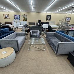 FLOOR MODEL SOFA LOVESEAT CHAIR 