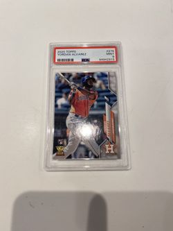  2020 Topps #276 Yordan Alvarez Rookie RC Astros Graded PSA 9 Mint