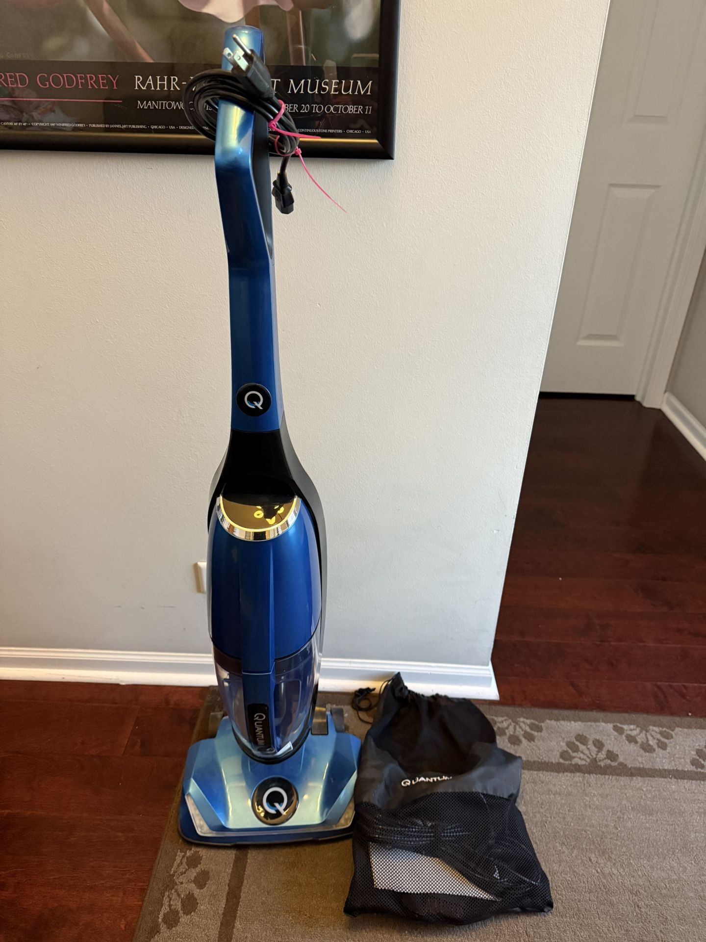 Never used blue Quantum X Upright Water Filter Vacuum