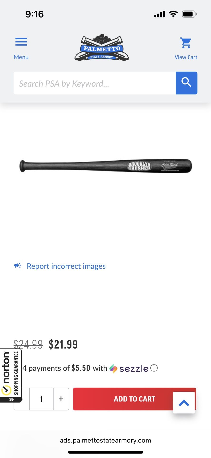 Brooklyn Crusher Unbreakable Baseball Bat
